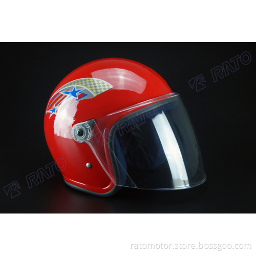 Red color open face motorcycle helmets for sale cheap